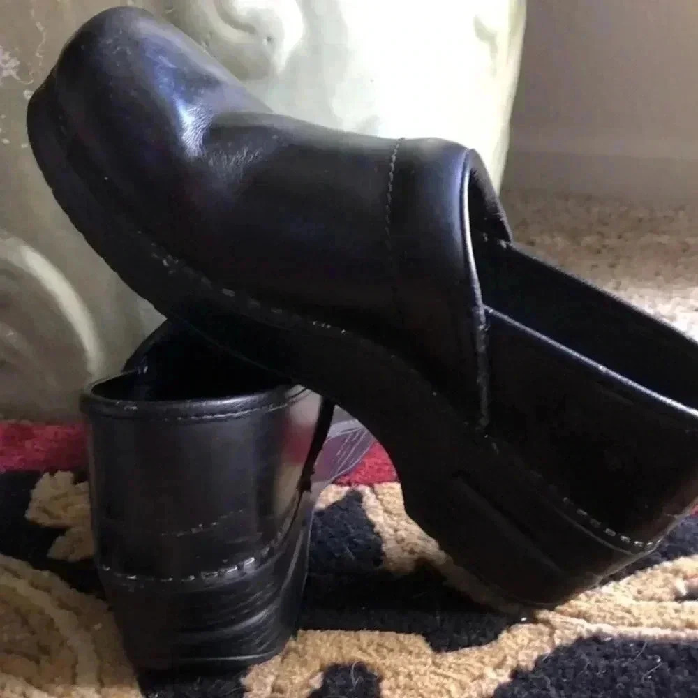 Dansko Women’s Jet Black Professional Clogs Shoes Size 41 Size 10.5-11 - Picture 8 of 8